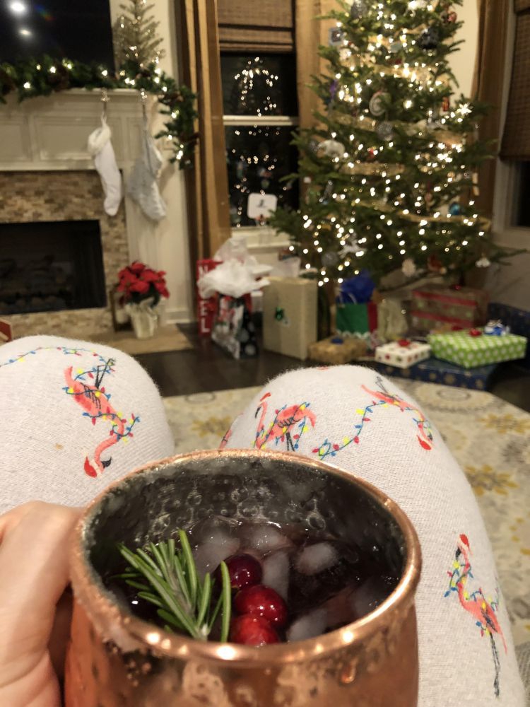 Cranberry Moscow Mule Drink recipe from alabama blogger Heather Brown of MyLifeWellLoved.com // Drink Recipe Cranberry Mule