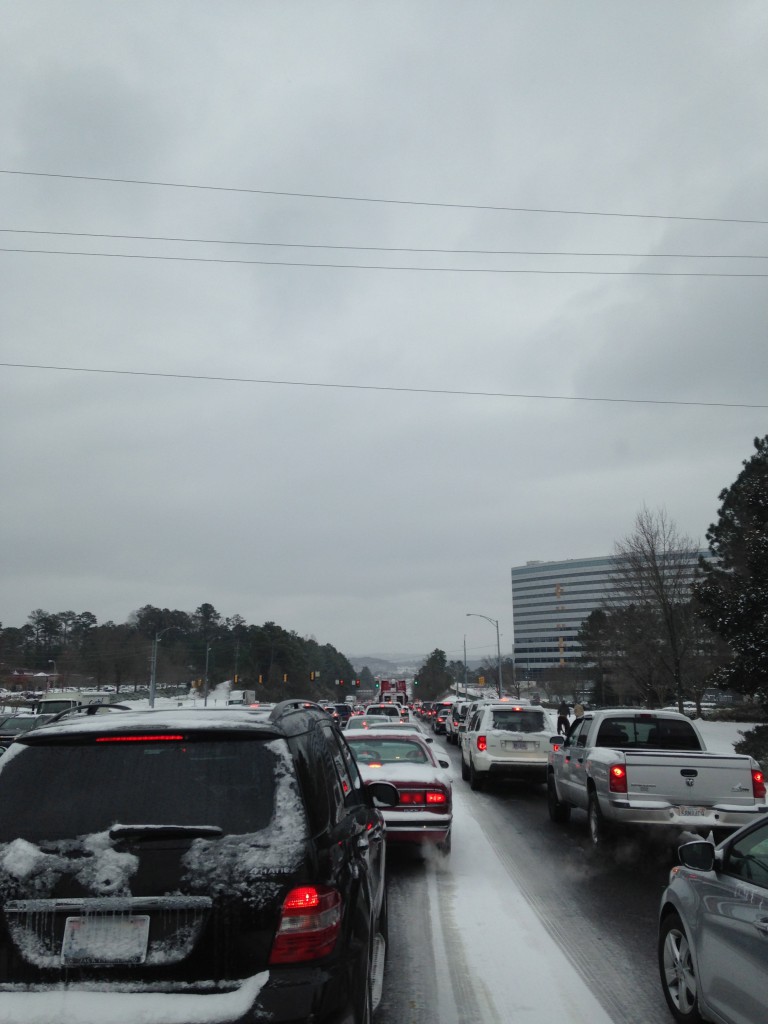 Birmingham Traffic 280 Snowmageddon