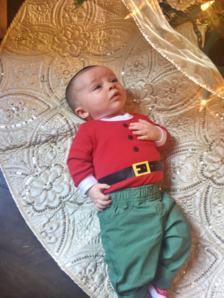 Pictures to take with your baby at Christmas from Heather Brown of My Life Well Loved || Photos to take of your toddler at Christmas - 10 Baby Christmas Pictures to Take featured by popular Birmingham lifestyle blog, My Life Well Loved