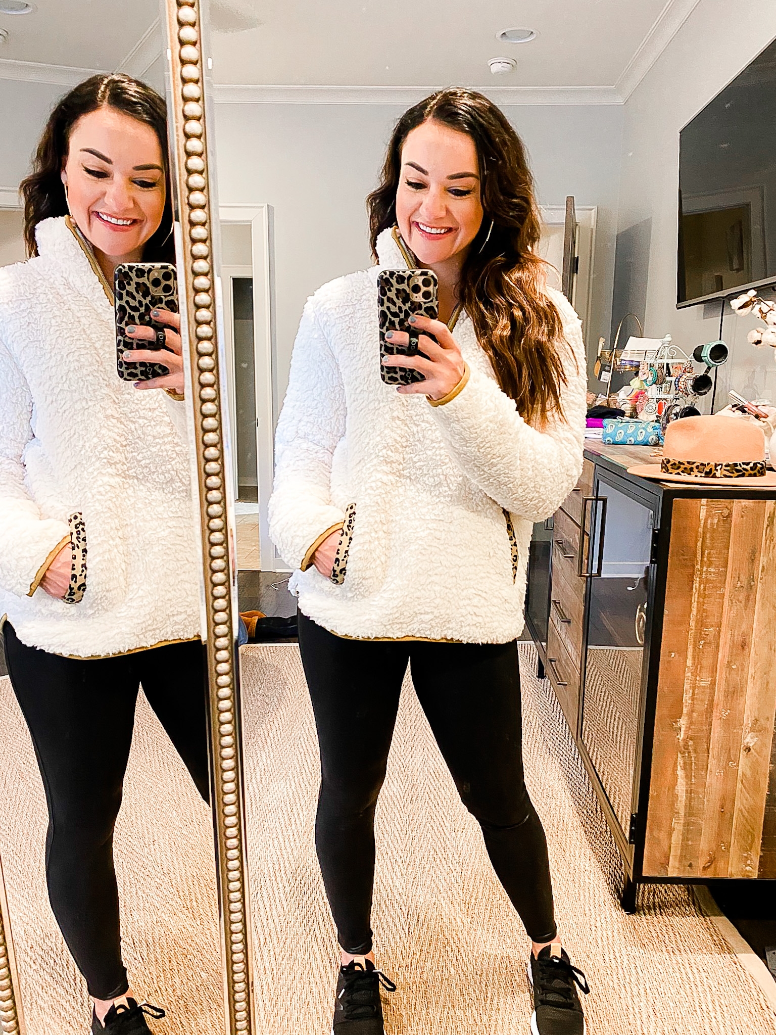 4 ways to wear Spanx faux leather leggings. - Love Lake Living