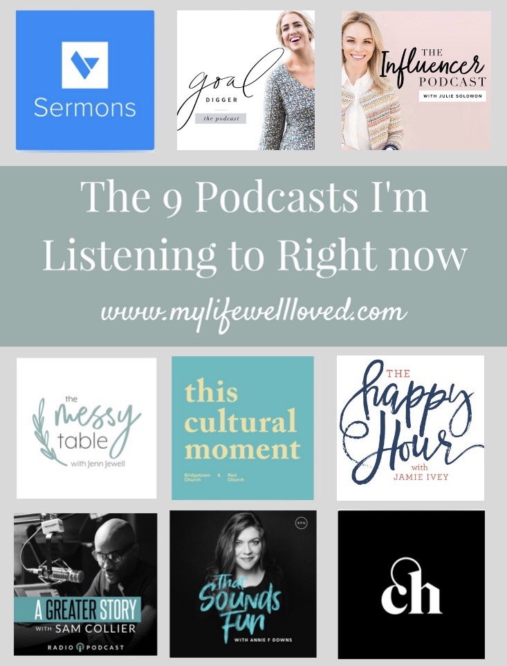 Sharing the best podcasts of all time by mom and business owner, Heather at MyLifeWellLoved // #momlife #workmom #podcasts #bestpodcasts