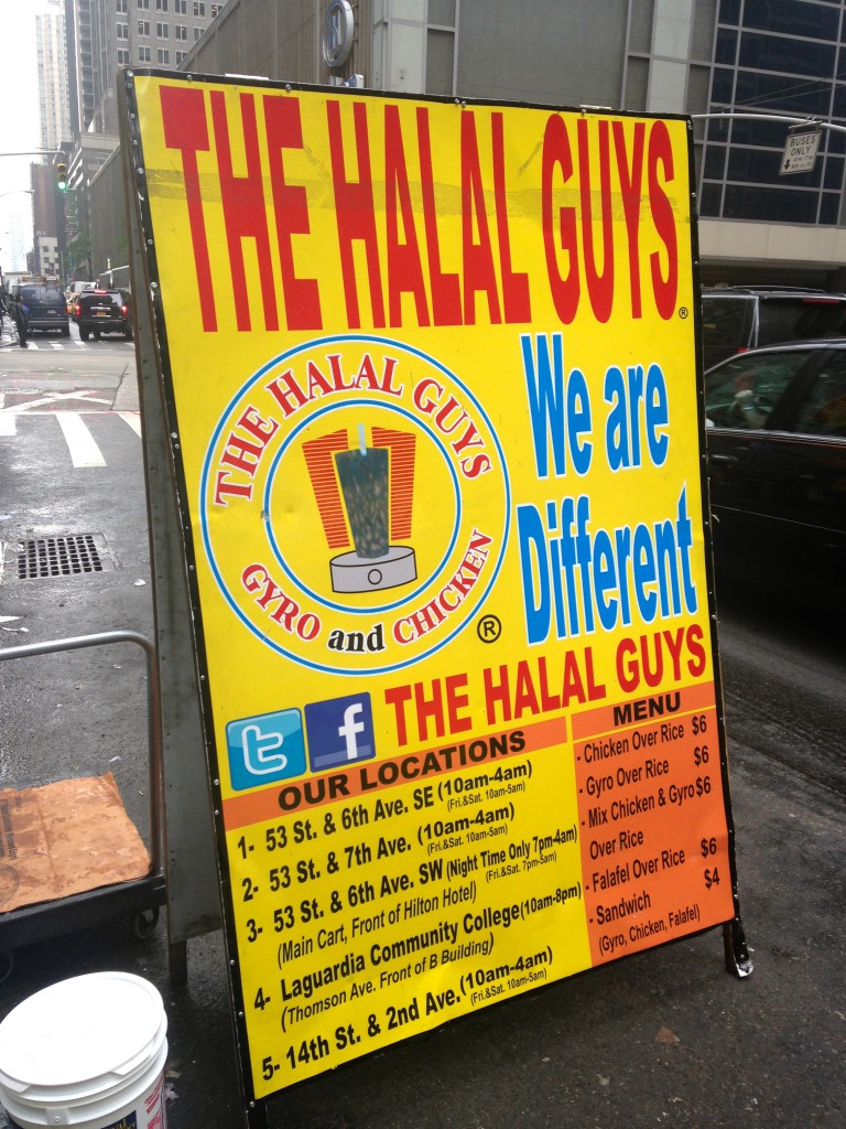 The Halal Guys NYC food