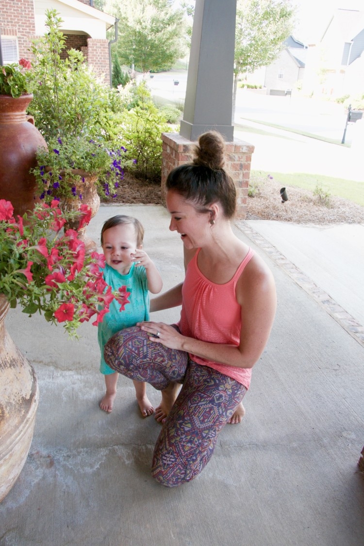 how to entertain a toddler - tips and tricks from Heather Brown of MyLifeWellLoved.com // Mom athleisure wear // Mom and baby boy style