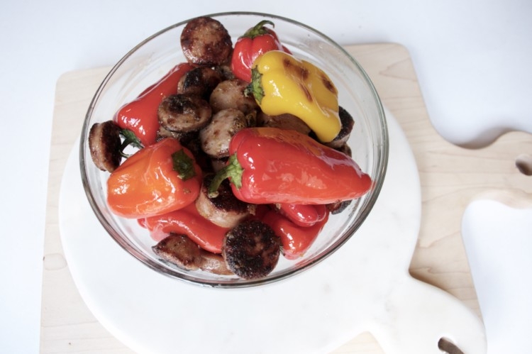 Healthy and Oh-So-Delicious Chicken Kabobs Recipe from Heather Brown of MyLifeWellLoved.com // Clean Eating Chicken Sausage Recipes -- All Natural Recipes