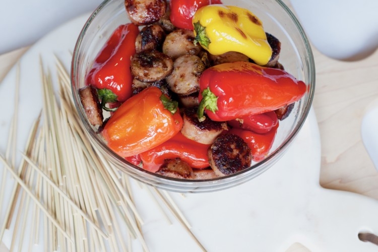 Healthy and Oh-So-Delicious Chicken Kabobs Recipe by healthy living blogger Heather of My Life Well Loved