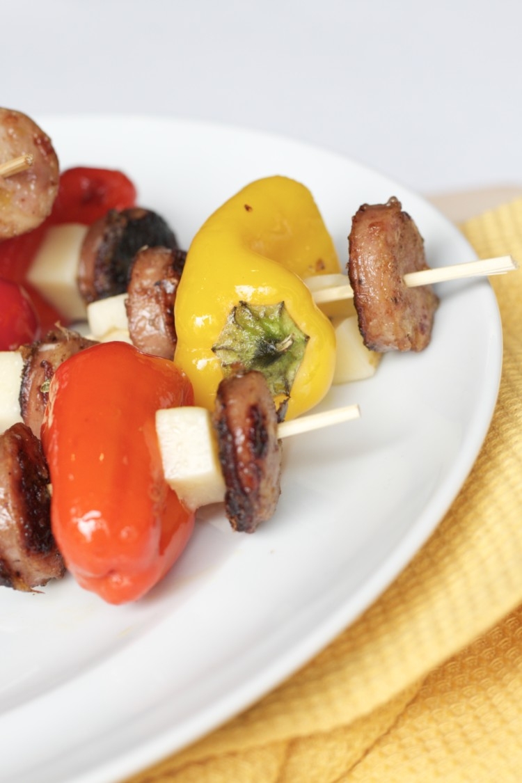 Healthy and Oh-So-Delicious Chicken Kabobs Recipe by healthy living blogger Heather of My Life Well Loved