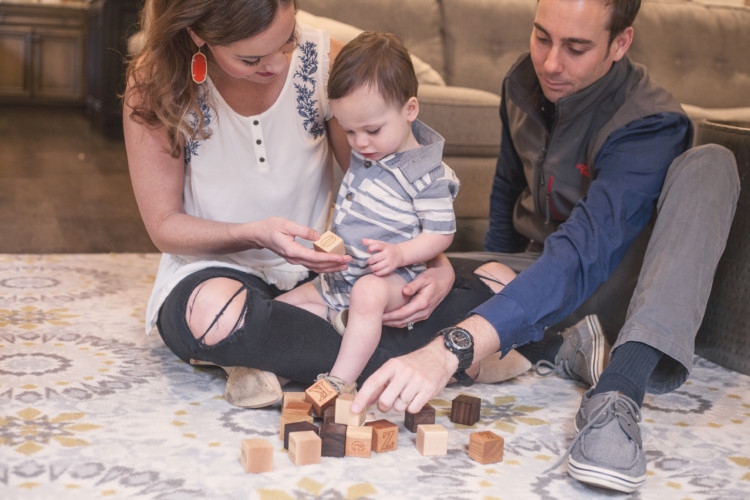 Games to play with a toddler: Wooden Blocks from Smiling Tree Toys are so wonderful for your babies development. Games for your toddler from Heather Brown of MyLifeWellLoved.com