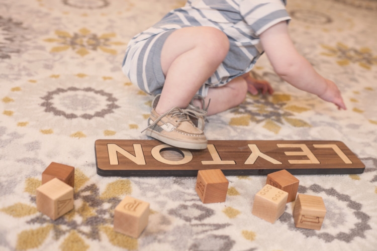 Wooden Blocks and wooden puzzle from Smiling Tree Toys are so wonderful for your babies development. Games to play with a toddler from Heather Brown of MyLifeWellLoved.com