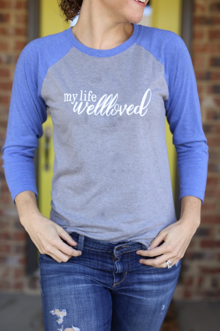 Baseball Tee styled by Alabama Blogger Heather of My Life Well Loved // baseball t-shirt mom style