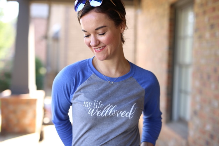 Baseball Tee styled by Alabama Blogger Heather of My Life Well Loved // baseball t-shirt mom style