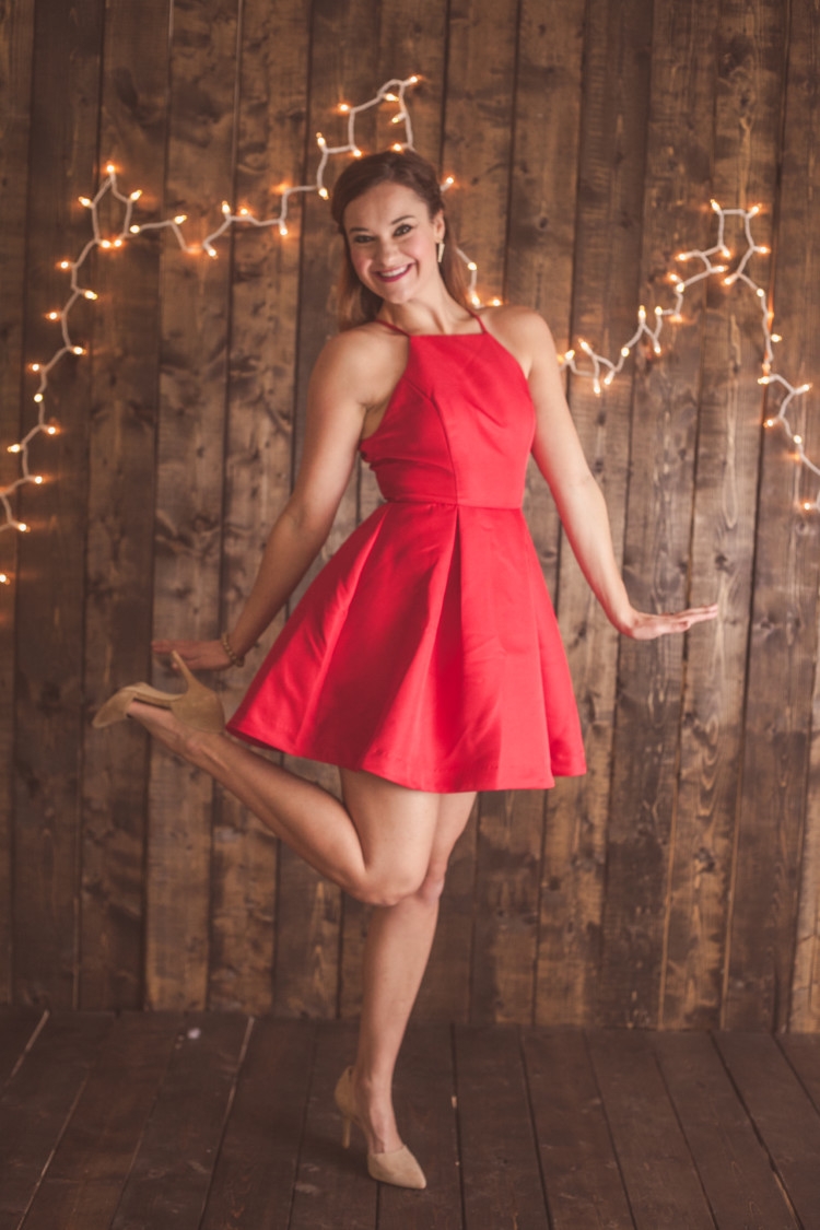 Red Party Dress || Christmas Dress || New Year's Eve Dress from MyLifeWellLoved.com