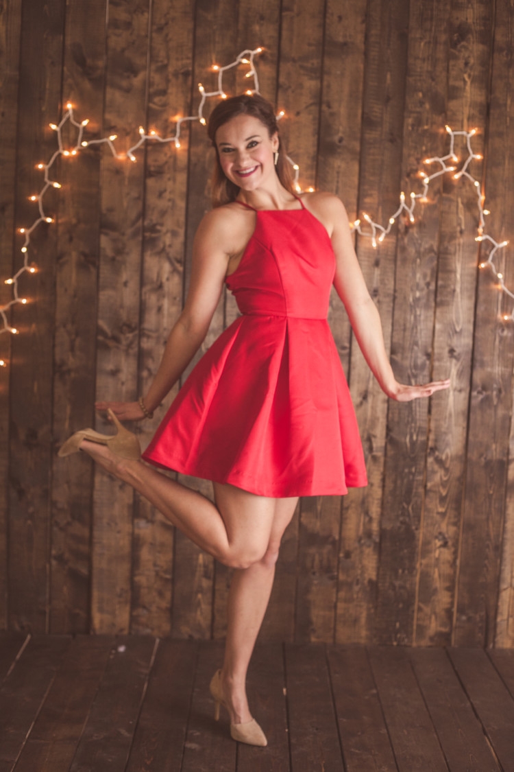 Red Party Dress || Christmas Dress || New Year's Eve Dress from MyLifeWellLoved.com