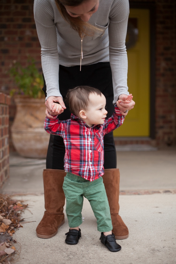 Boots and Leggings Boy Mom Style || Littles Style: Mom and Toddler Boy style from Heather Brown of MyLifeWellLoved.com