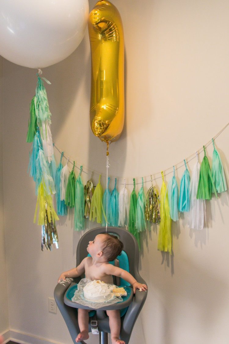 Balloon First Birthday Party Theme from Heather of My Life Well Loved