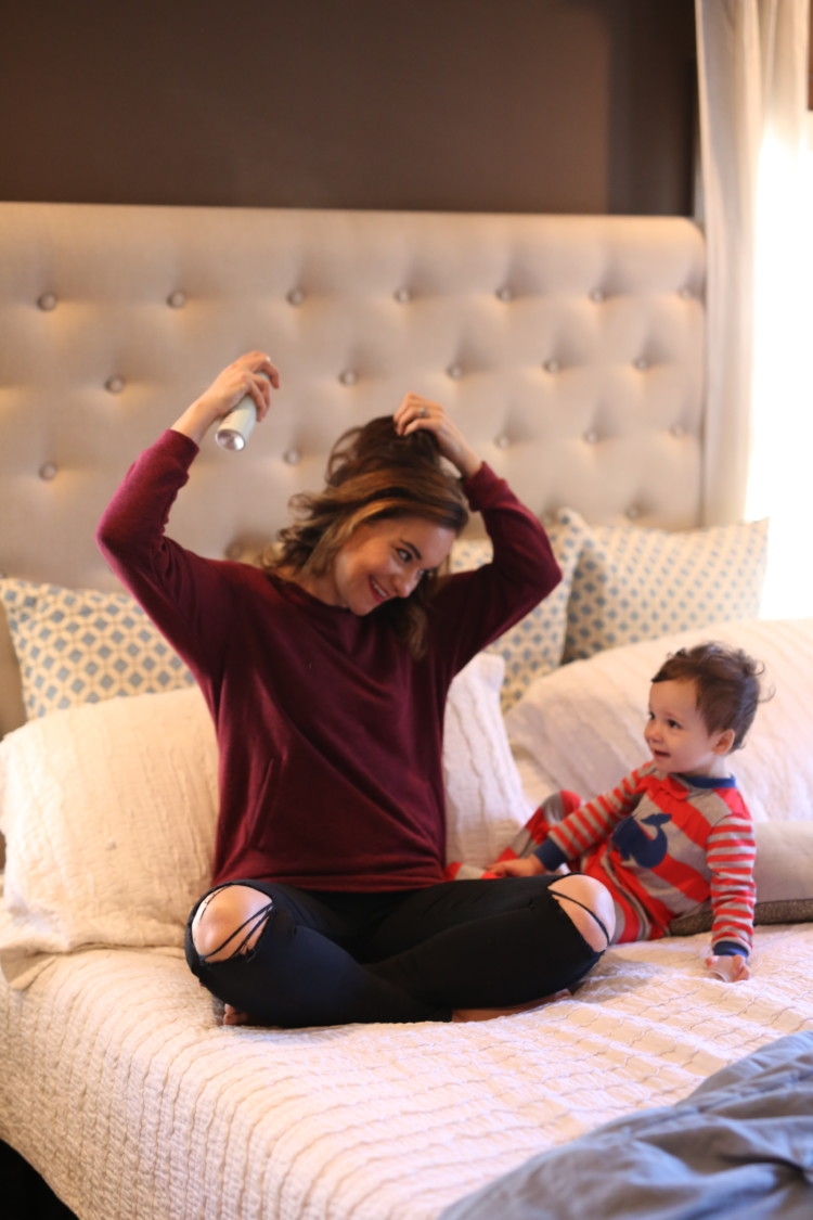 3 mistakes you're making with your dry shampoo from alabama blogger Heather of MyLifeWellLoved.com // baby boy and momma fashion // dirty hair hack - Dry Shampoo Tips: 3 Mistakes You're Making with Your Dry Shampoo by Alabama lifestyle blogger My Life Well Loved