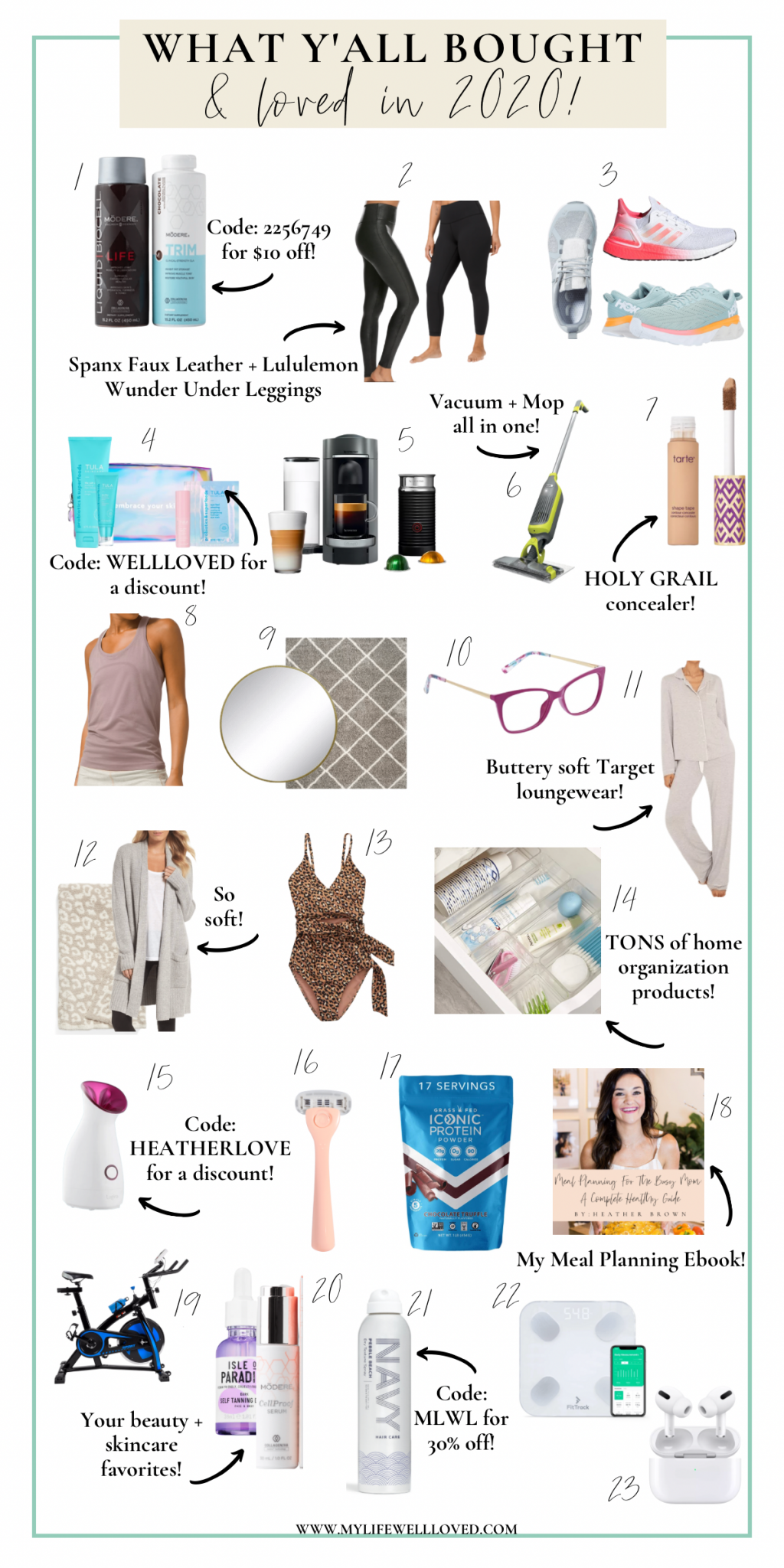 2020 Favorites: Top 20+ Purchases YOU Loved by Alabama Life + Style blogger, Heather Brown // My Life Well Loved