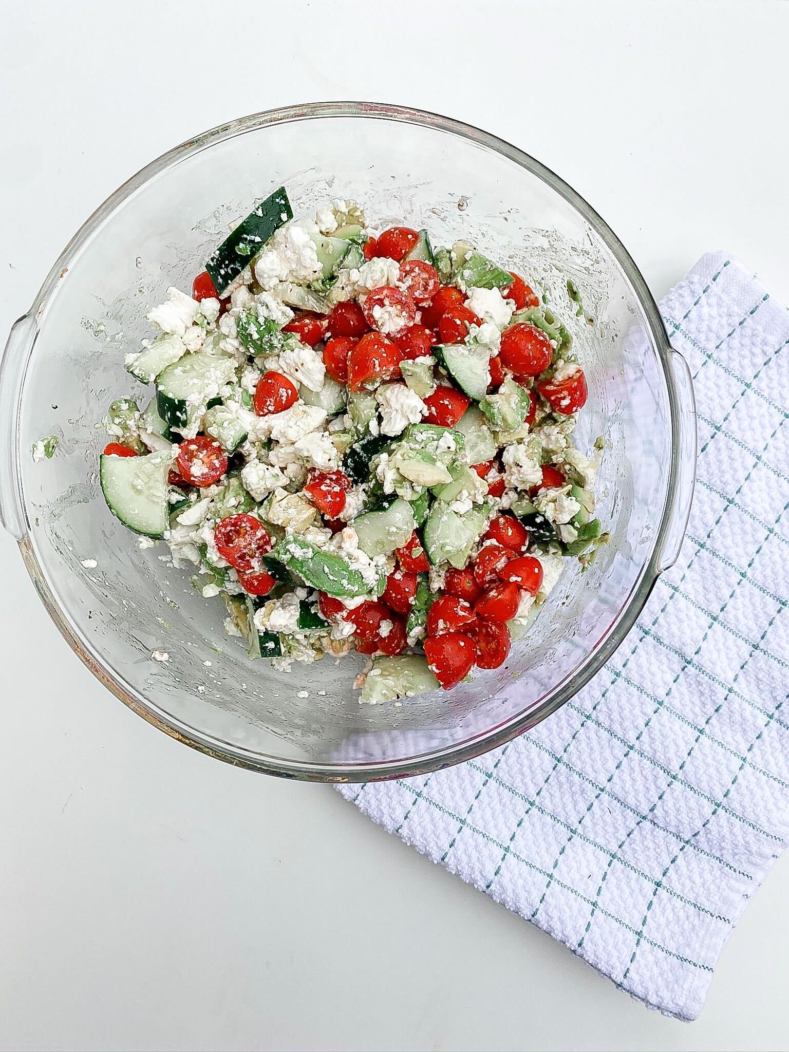 Avocado Cucumber Tomato Salad by Alabama Food + Health blogger, Heather Brown // My Life Well Loved