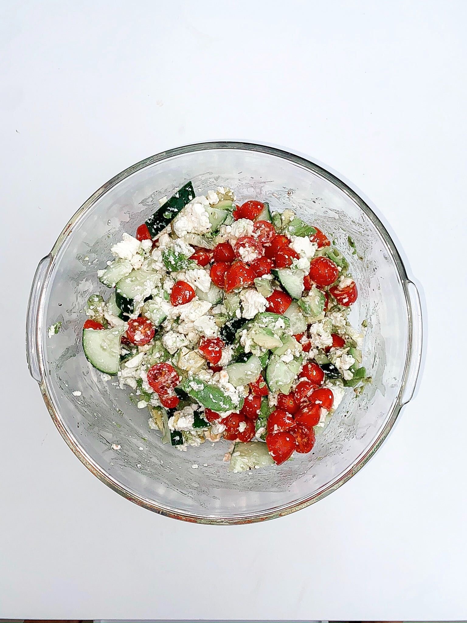 Avocado Cucumber Tomato Salad by Alabama Food + Health blogger, Heather Brown // My Life Well Loved