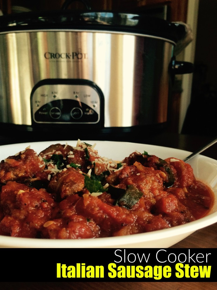 Slow Cooker Italian Sausage Stew - Healthy By Heather Brown