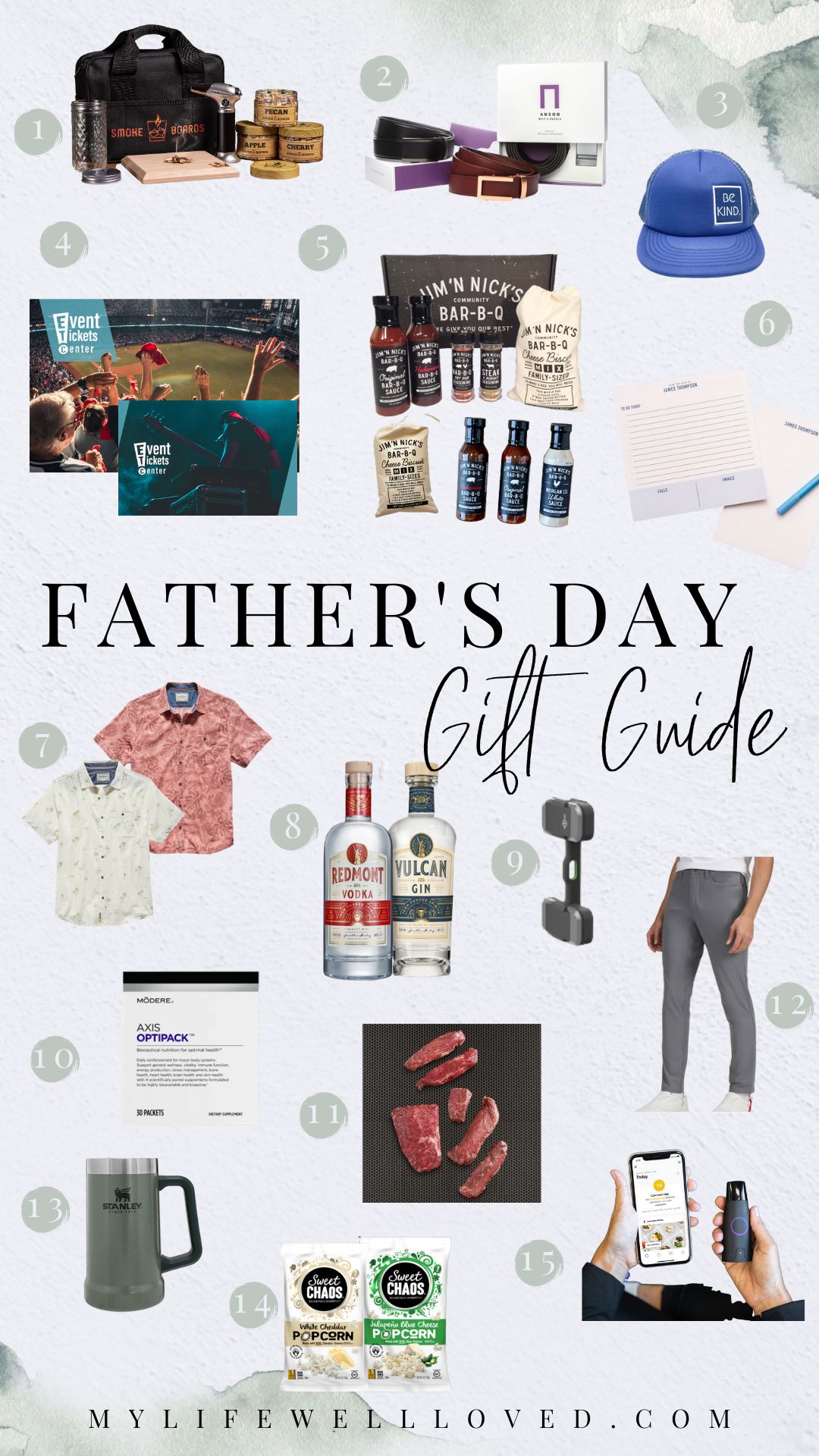 Heather Brown from HEALTHY by Heather Brown podcast and My Life Well Loved, shares health & wellness gift ideas for Father's Day with 16 cool dad of boys and girls gifts.