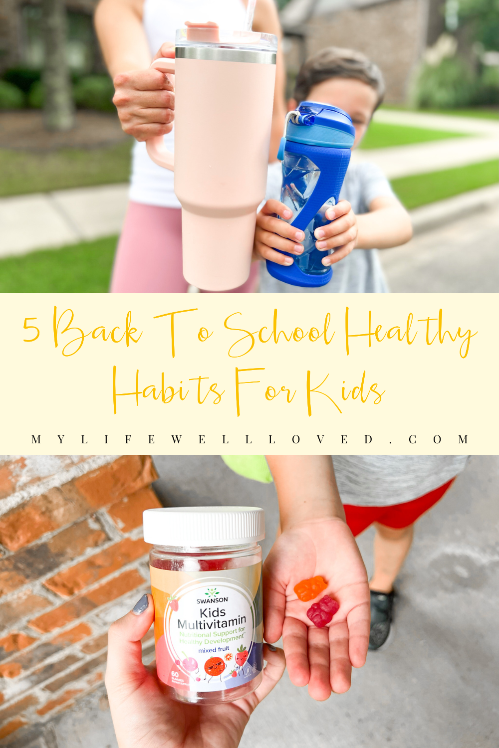 Mom + health blogger, My Life Well Loved, shares her back to school healthy habits for kids! Click NOW to read these health hacks!