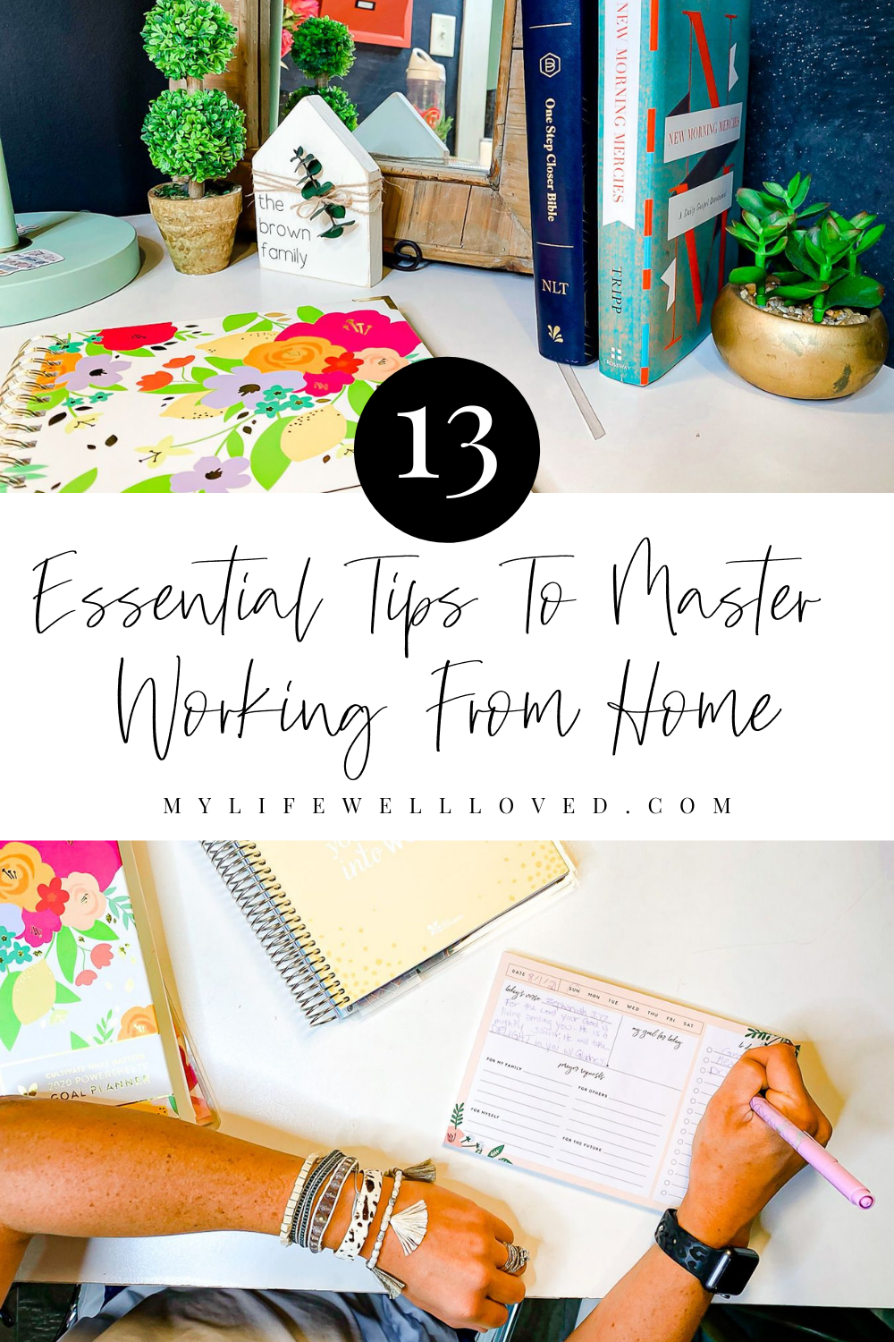 Alabama mom + lifestyle blogger, My Life Well Loved, shares her tips for working from home as a mom. Click here to read!