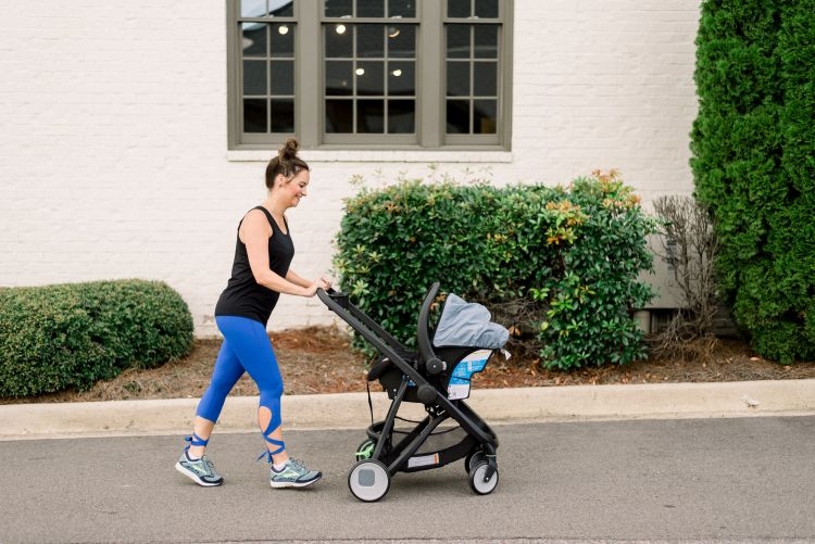 Stroller Workout Video for Postpartum Moms by Heather Brown at MyLifeWellLoved.com // #strollerworkout #workoutvideo #quickworkout #postpartumbody #postpartum #fitmom