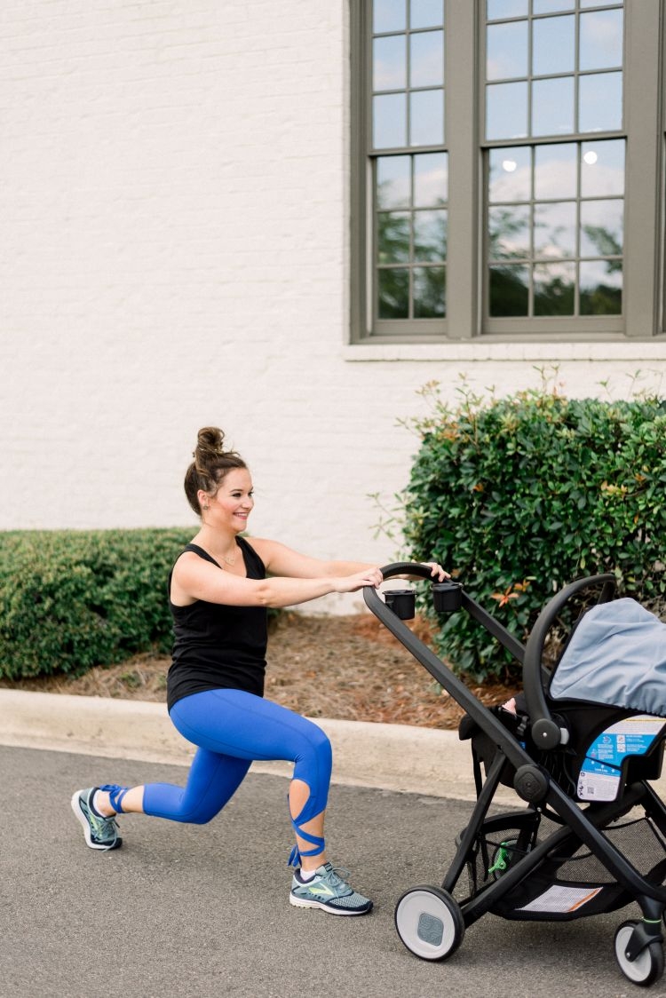 Stroller Workout Video for Postpartum Moms by Heather Brown at MyLifeWellLoved.com // #strollerworkout #workoutvideo #quickworkout #postpartumbody #postpartum #fitmom