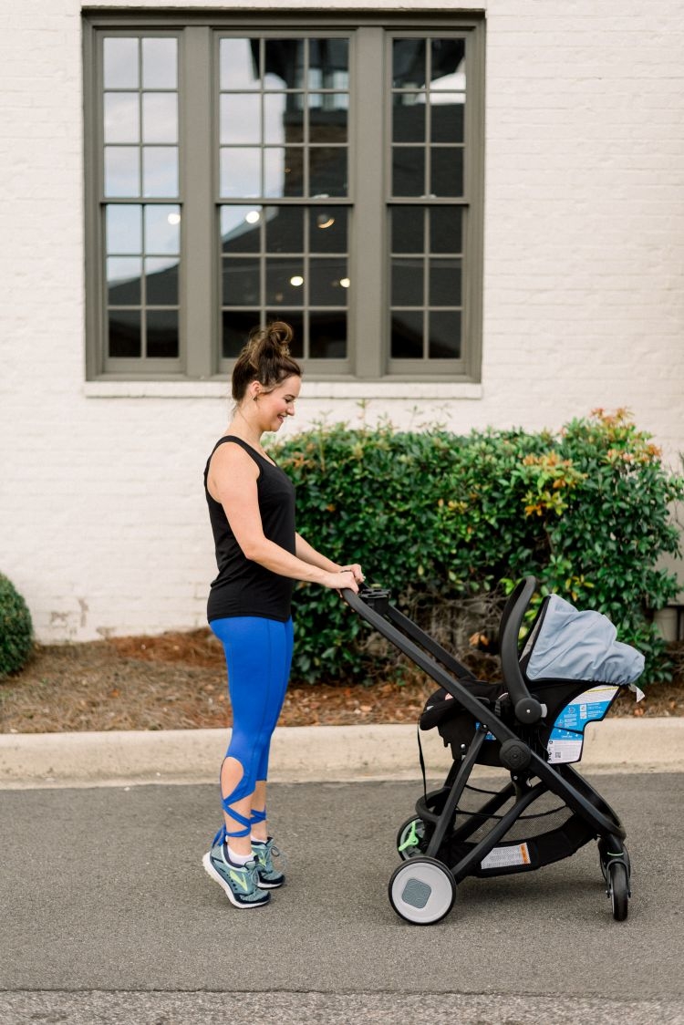 Stroller Workout Video for Postpartum Moms by Heather Brown at MyLifeWellLoved.com // #strollerworkout #workoutvideo #quickworkout #postpartumbody #postpartum #fitmom