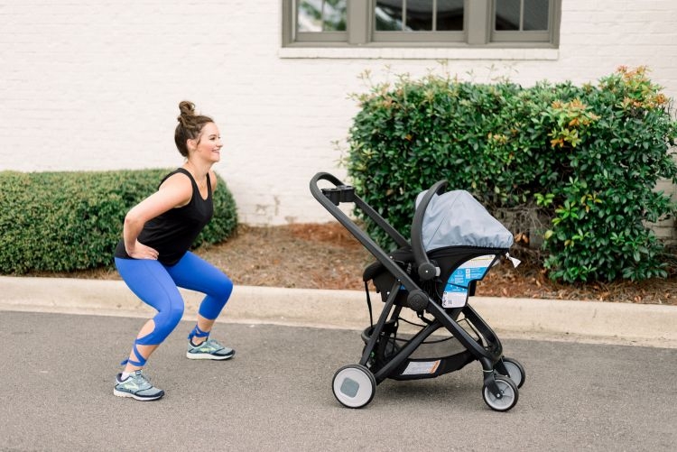 Stroller Workout Video for Postpartum Moms by Heather Brown at MyLifeWellLoved.com // #strollerworkout #workoutvideo #quickworkout #postpartumbody #postpartum #fitmom