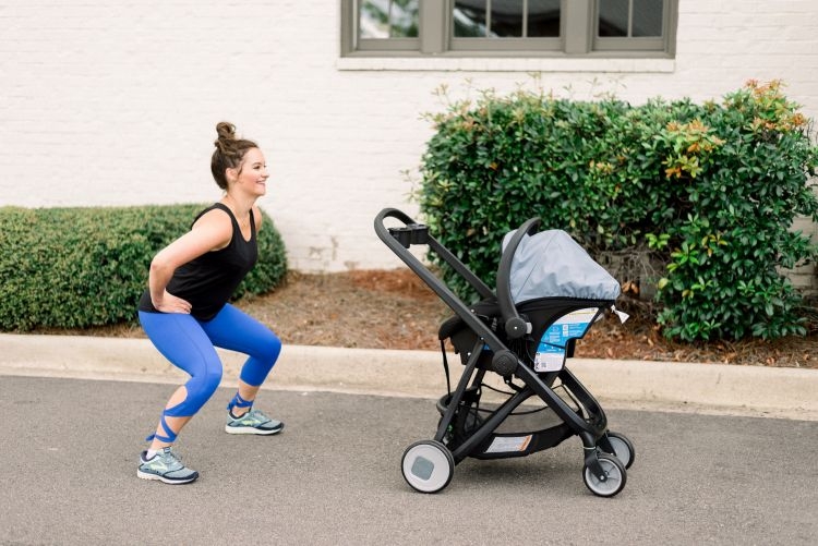 Stroller Workout Video for Postpartum Moms by Heather Brown at MyLifeWellLoved.com // #strollerworkout #workoutvideo #quickworkout #postpartumbody #postpartum #fitmom