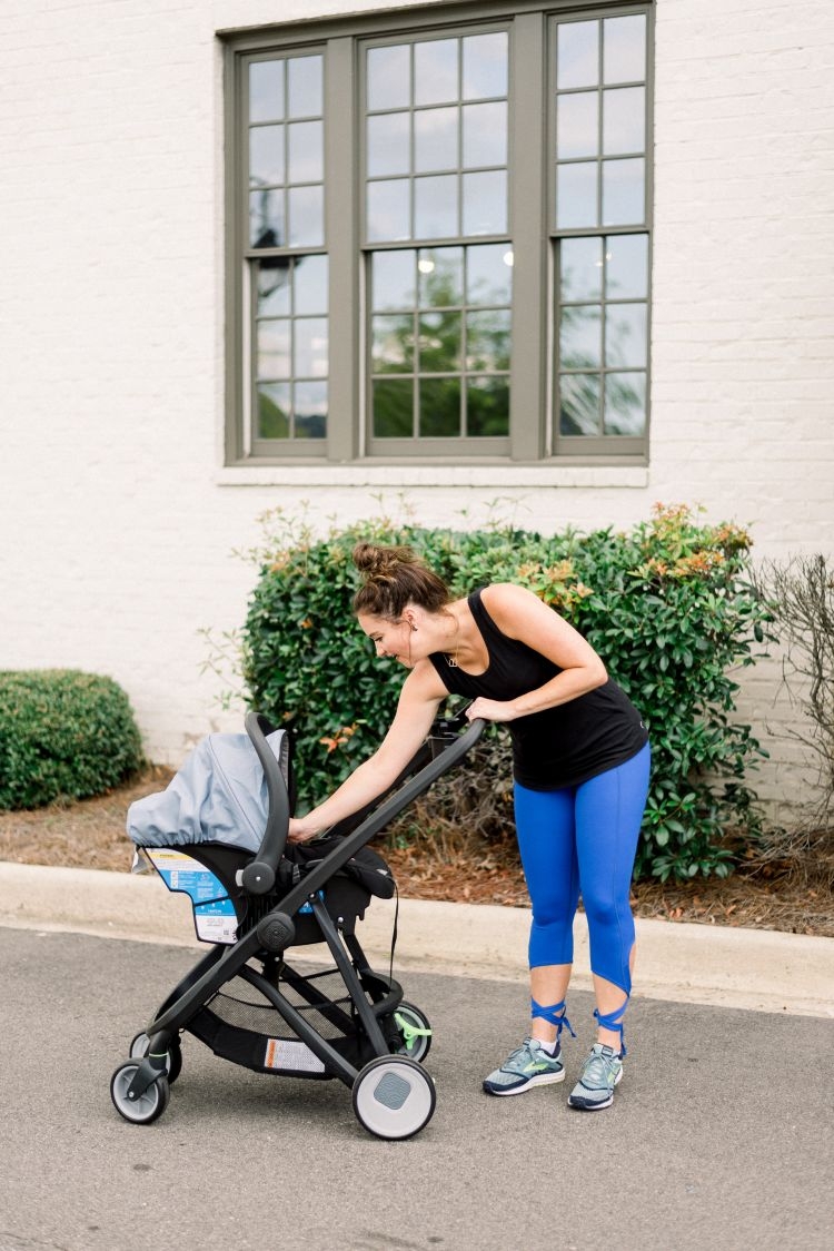 Stroller Workout Video for Postpartum Moms by Heather Brown at MyLifeWellLoved.com // #strollerworkout #workoutvideo #quickworkout #postpartumbody #postpartum #fitmom