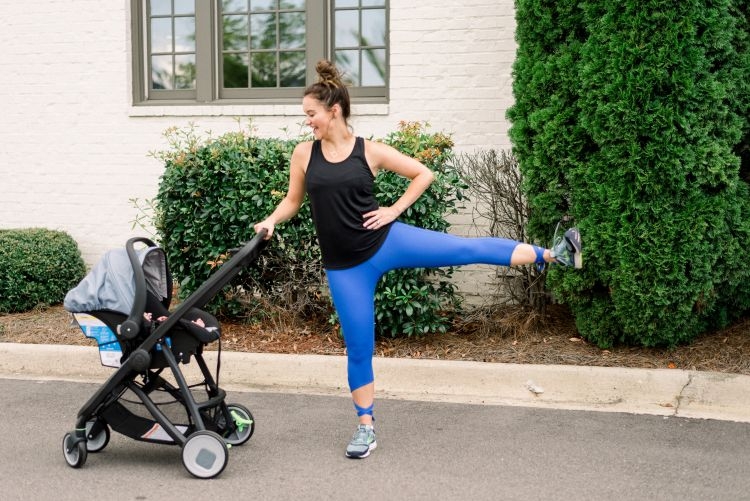 Stroller Workout Video for Postpartum Moms by Heather Brown at MyLifeWellLoved.com // #strollerworkout #workoutvideo #quickworkout #postpartumbody #postpartum #fitmom