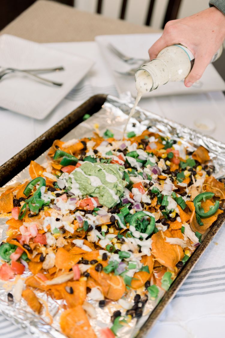 Loaded Healthy Sweet Potato Nacho Recipe