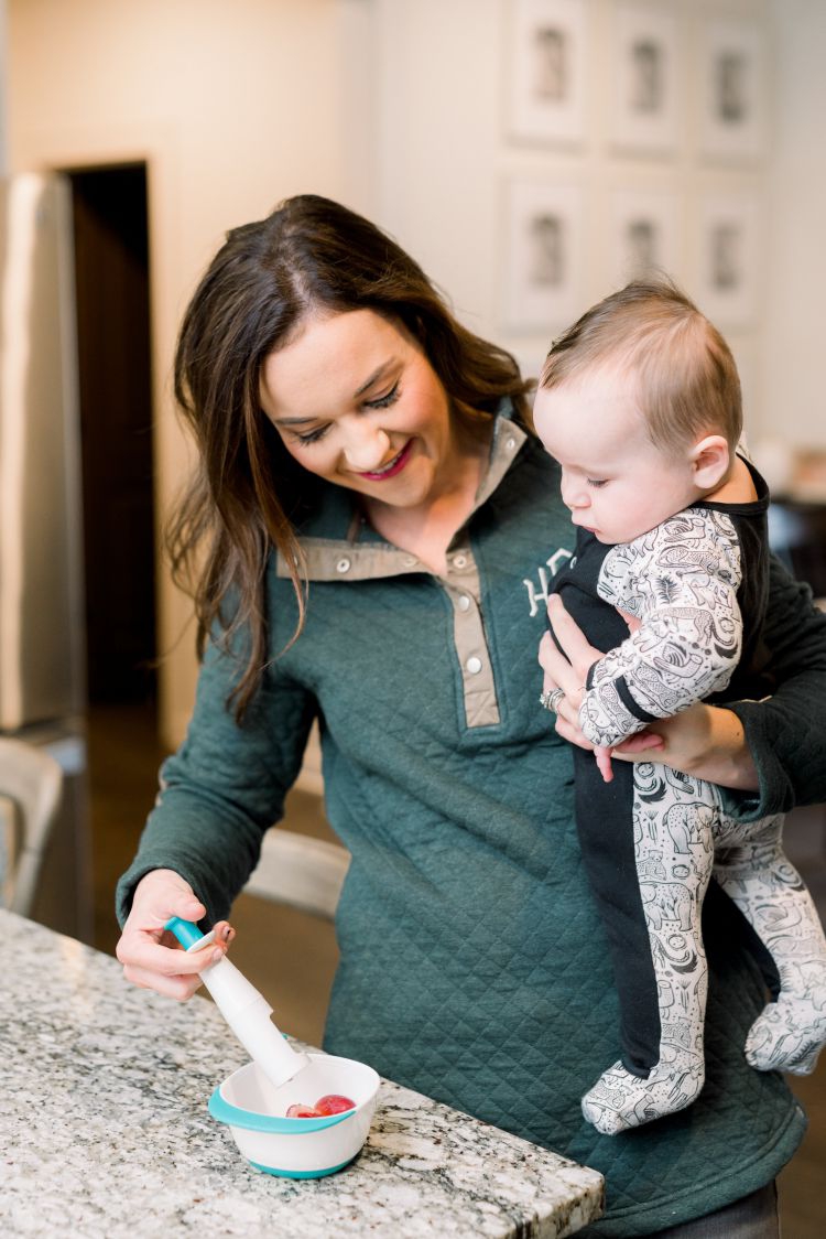 Tips for starting baby on solids by Heather Brown at My Life Well Loved // #oxotot #startingsolids #feedingbabysolids