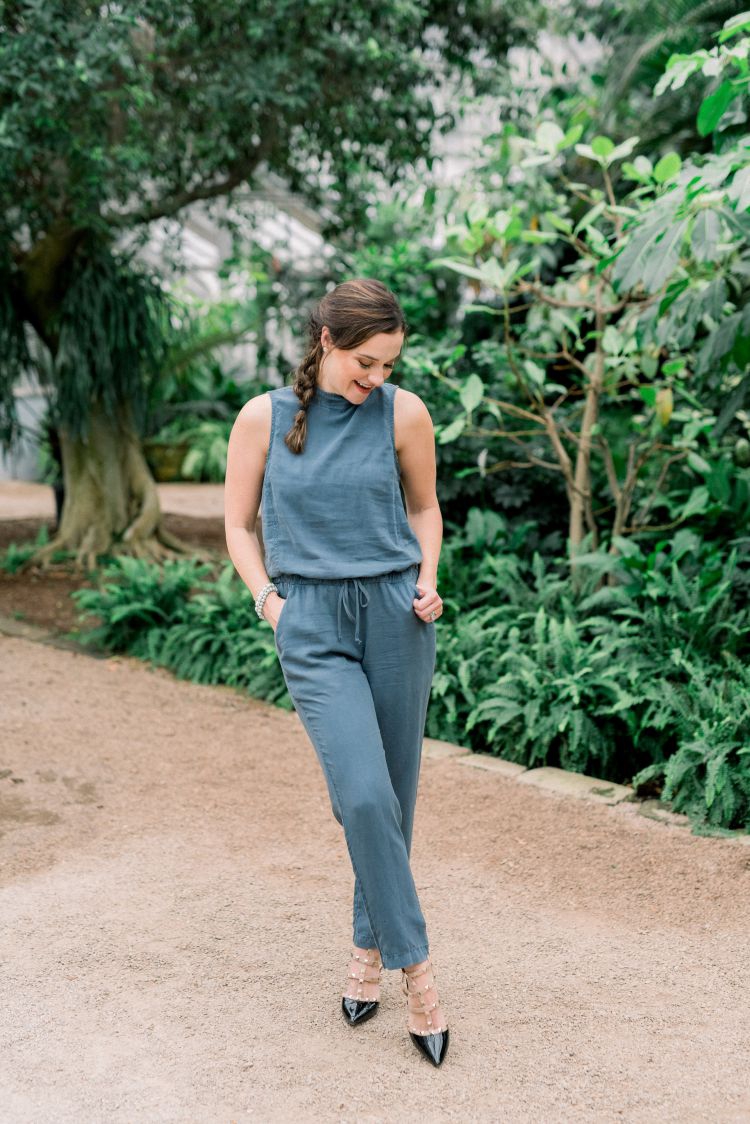 Blogger, Heather Brown at My Life Well Loved shares her tips on how to wear a jumpsuit this Spring // #springfashion #jumpsuits #howtowearajumpsuit #spring2019trends