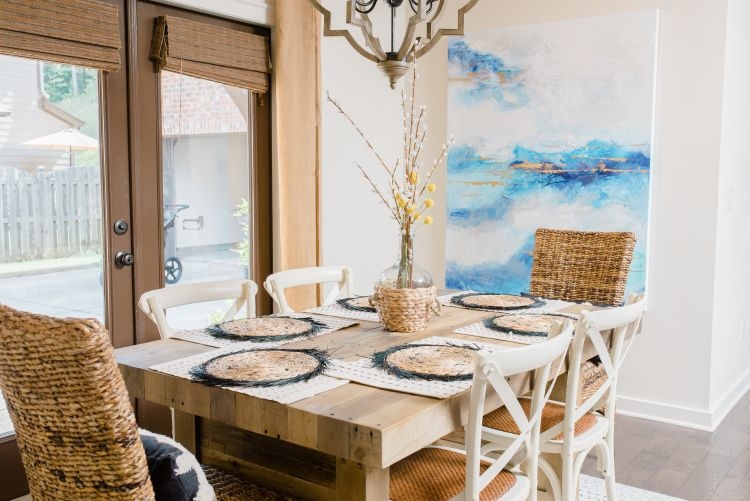 A gorgeous dining room makeover by Alabama life + style blogger, Heather Brown // My Life Well Loved