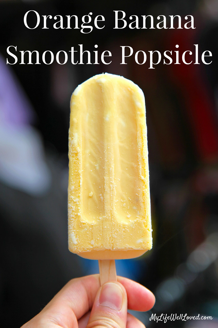 Orange Banana Smoothie Popsicle