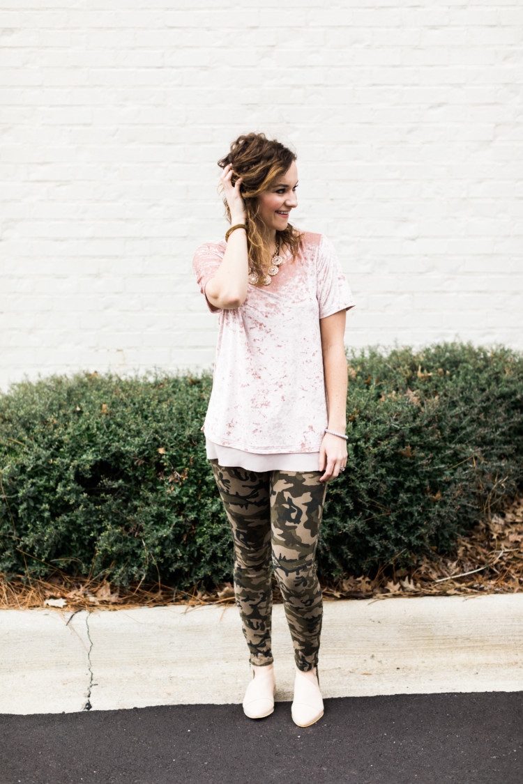 Mom Style Checklist + Camo and Girly Blush Pink from Heather of MyLifeWellLoved.com