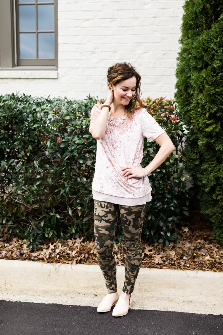 Mom Style Checklist + Camo and Girly Blush Pink from Heather of MyLifeWellLoved.com