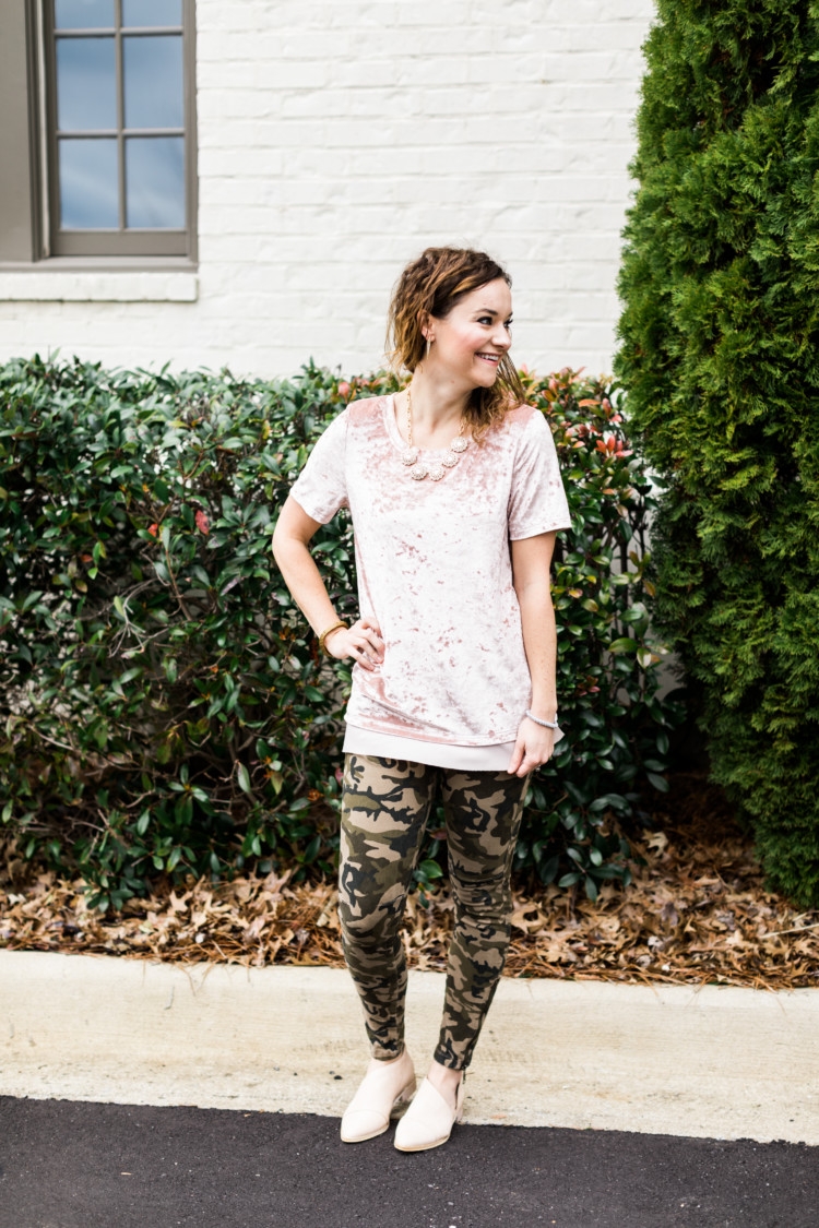 Mom Style Checklist + Camo and Girly Blush Pink from Heather of MyLifeWellLoved.com