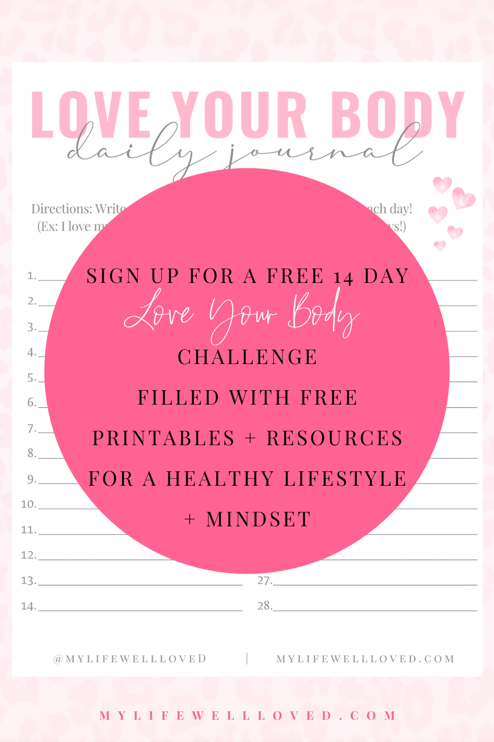 Love Your Body Challenge: 14 Days And 14 Ways To Love Our Bodies And Balance Self Care by Alabama Health + Wellness blogger, Heather Brown // My Life Well Loved