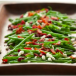 10 Minute Fancy Green Beans with Goat Cheese