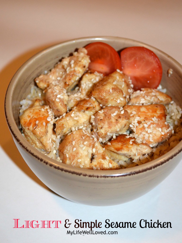 Baked Sesame Chicken Recipe featured by top Birmingham lifestyle blog, My Life Well Loved.