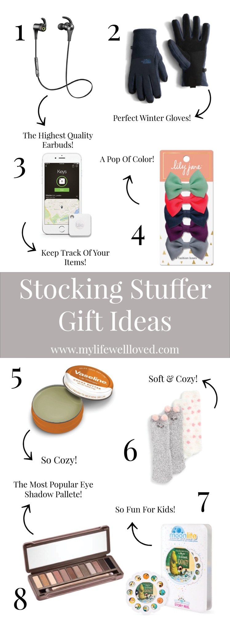 Stocking stuffer gift guide from alabama blogger Heather of MyLifeWellLoved.com