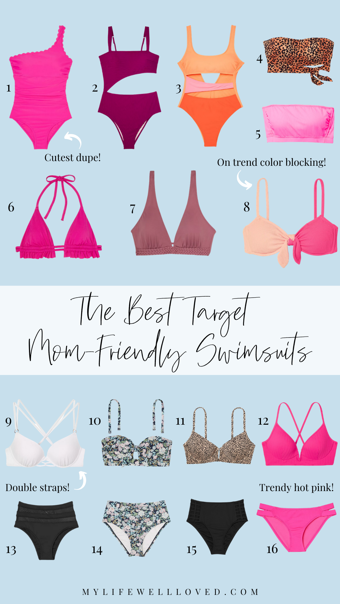16 Cute Target Swimsuits For Moms by Alabama Mommy + Fashion blogger, Heather Brown // My Life Well Loved