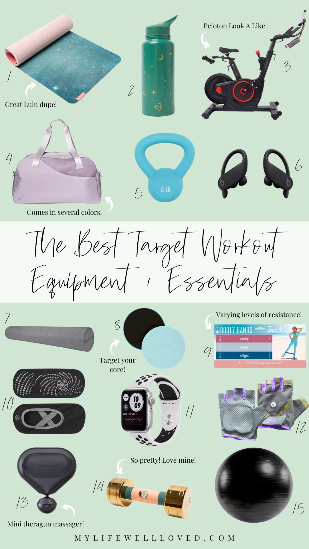 Target Workout Equipment + Essentials - Healthy By Heather Brown