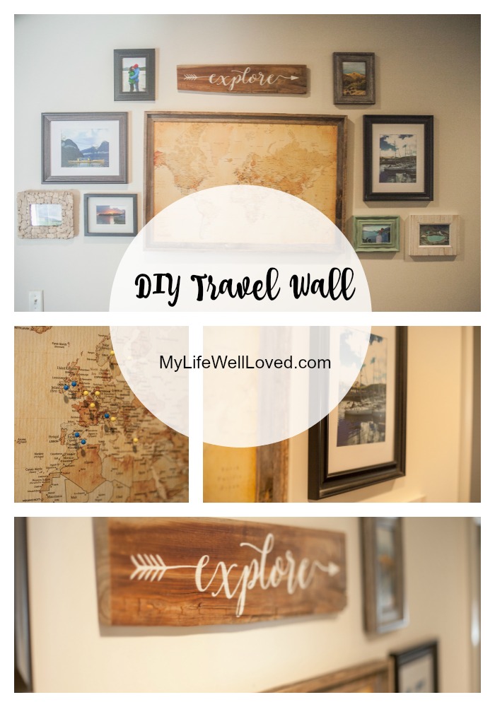 DIY Travel Wall Art || Travel Wall || Travel Decor Ideas || Traveling Wall Decoration -My Life Well Loved