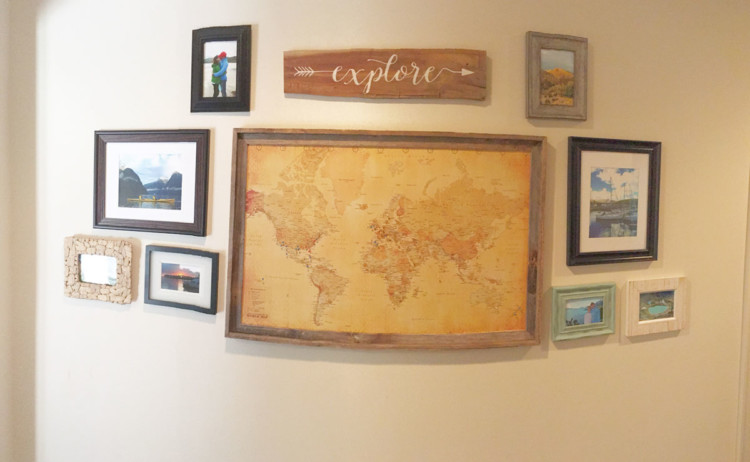 My Life Well Loved: Travel Wall Ideas Art and More to Make Your Home Feel Warm with Your Adventures