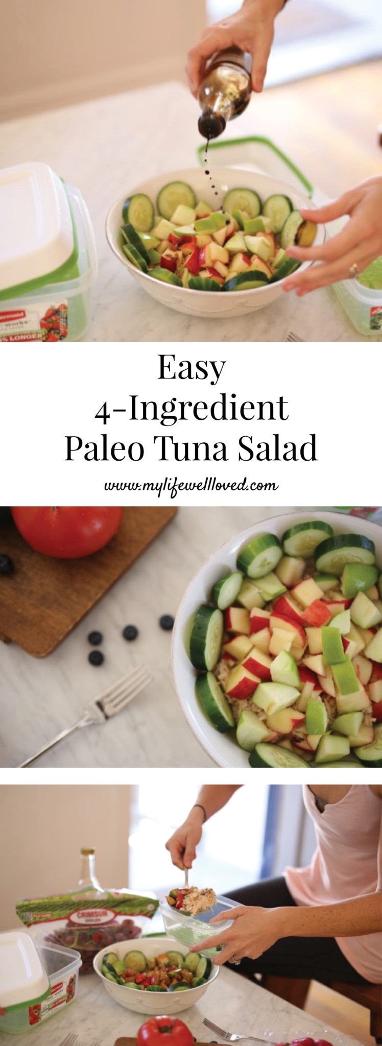 Easy 4-Ingredient Paleo Tuna Salad by Alabama Blogger Heather Brown // heathy recipes // weight loss meals // clean eating